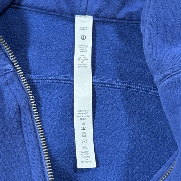 Lululemon Cropped Scuba Half-Zip Hoodie - Picture 6 of 7